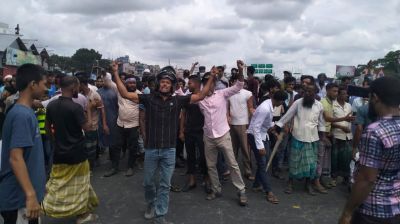 ভাঙ্গায় আসন পুনর্বিন্যাস নিয়ে আবারও দুই মহাসড়ক অবরোধ