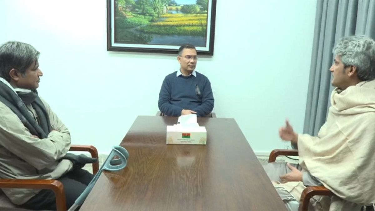 তারেক রহমানের সঙ্গে গণসংহতি আন্দোলনের নেতাদের বৈঠক