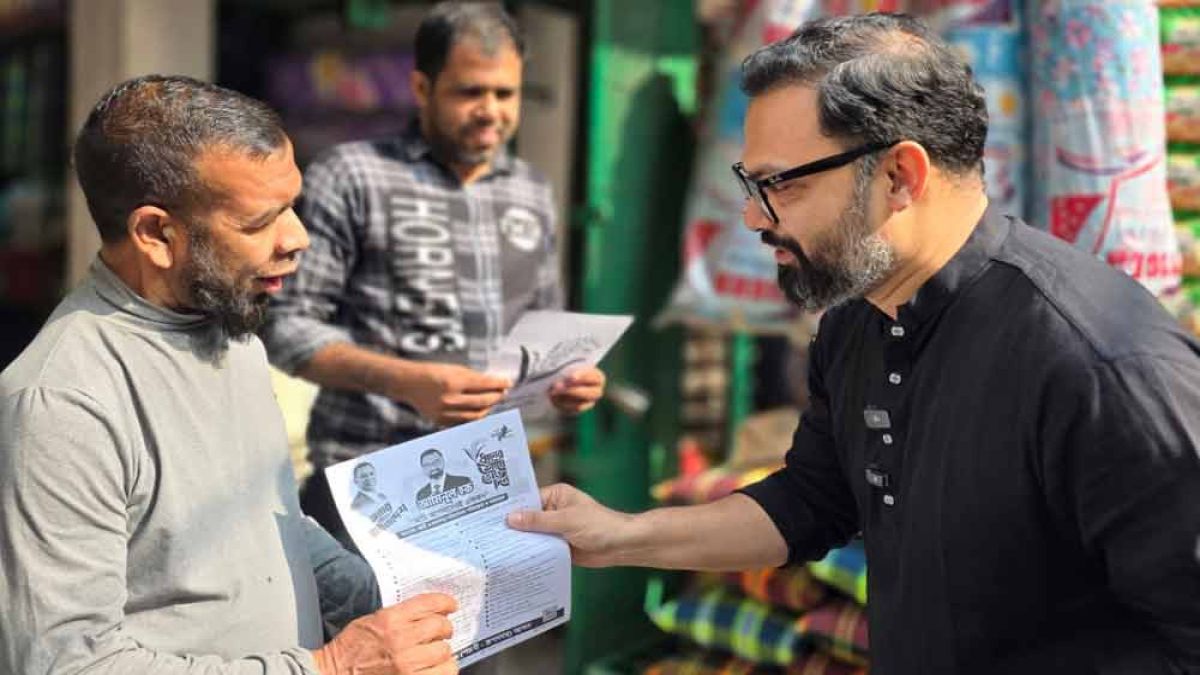 ষড়যন্ত্রের বিরুদ্ধে ভোটারদের সতর্ক থাকার আহ্বান আমিনুল হকের