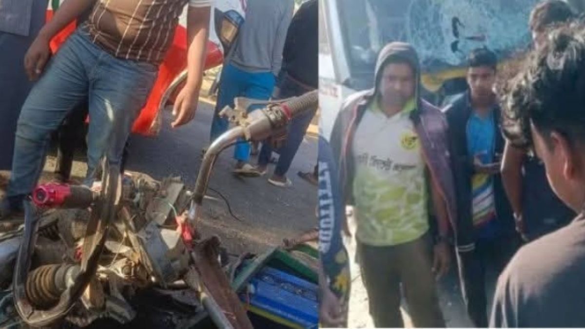 বাস–টমটম মুখোমুখি সংঘর্ষে ২ জনের মৃত্যু