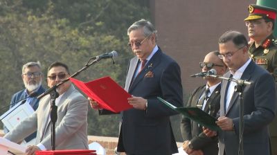 প্রধানমন্ত্রীর শপথ নিলেন তারেক রহমান, শপথ নিলেন মন্ত্রিসভার সদস্যরাও