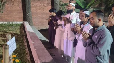 শপথ গ্রহণের পর হাদীর কবর জিয়ারত করলেন আতিকুর রহমান মুজাহিদ