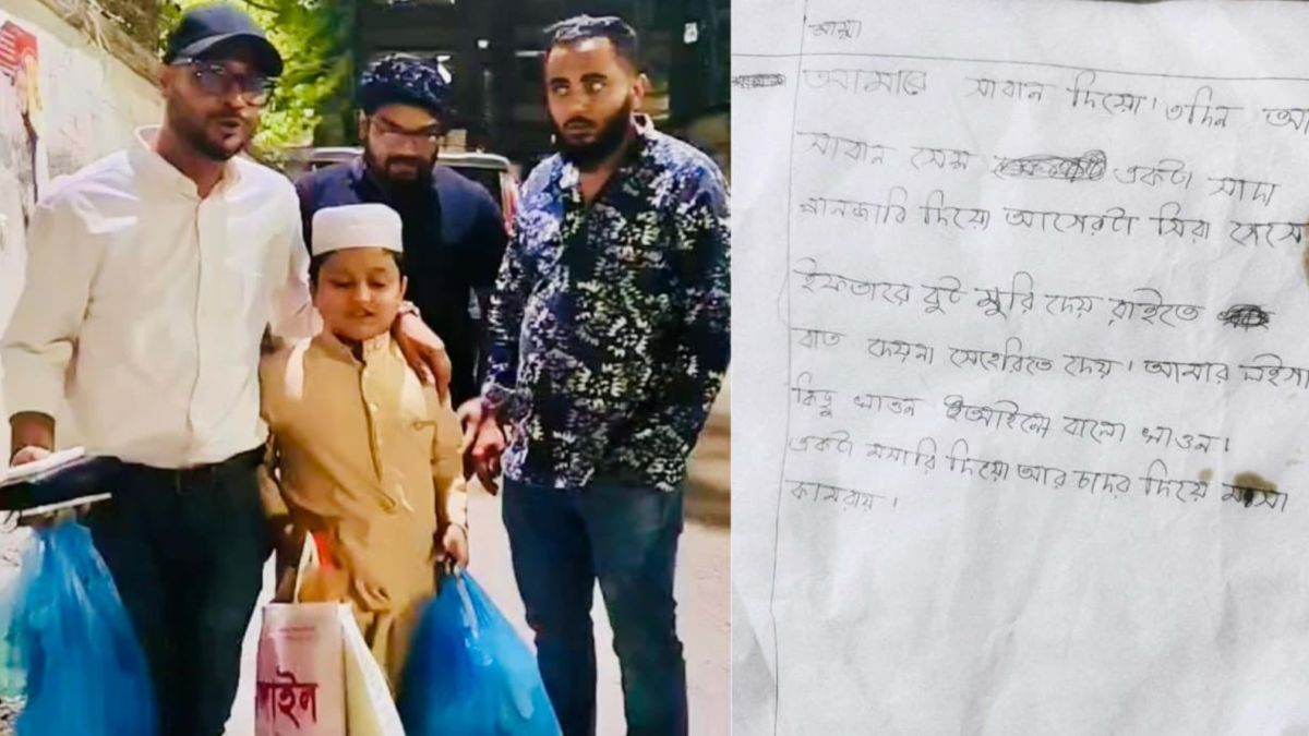 মায়ের কাছে চিঠি লিখে ভাইরাল এতিম শিশুর পাশে বাকৃবি ছাত্রদল আহ্বায়ক