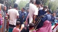 কুড়িগ্রামে পুলিশকে অবরুদ্ধ করে ‘মব’ সৃষ্টি, ভিডিও ভাইরাল