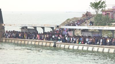 ঈদে পাটুরিয়া ও আরিচা ঘাটে স্বস্তির যাত্রা