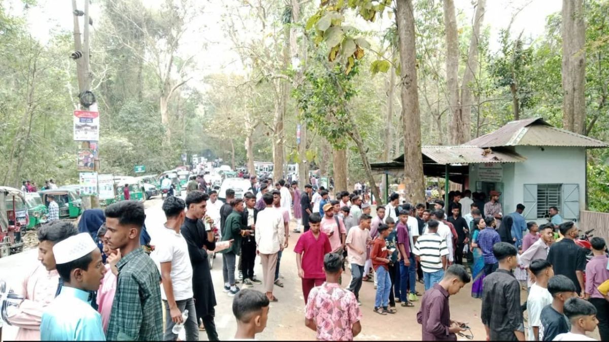 মৌলভীবাজারে পর্যটকদের ঢল, লাউয়াছড়ায় তিন দিনে আয় ৫ লাখেরও বেশি