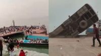 যাত্রীসহ পদ্মায় ডুবে যাওয়া বাসটি ৮০ ফুট গভীরে চলে গেছে