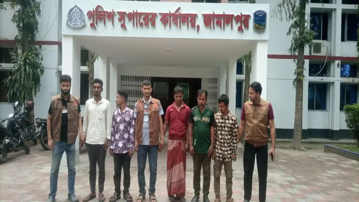 জামালপুরে ইয়াবা ও হেরোইনসহ ৫ মাদক ব্যবসায়ী গ্রেফতার