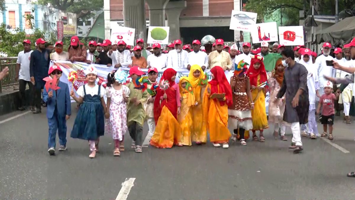 রাজধানীতে জামায়াতে ইসলামীর বৈশাখী শোভাযাত্রা