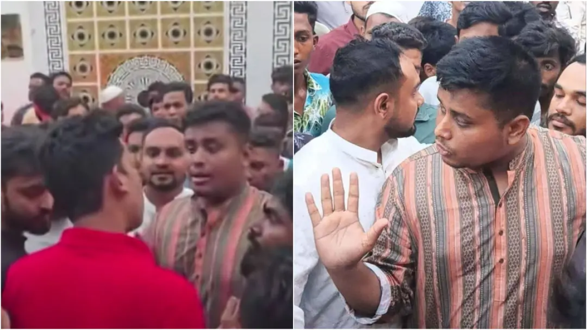 চট্টগ্রামে সাবেক মেয়র মনজুর আলমের বাসায় গিয়ে তোপের মুখে হাসনাত