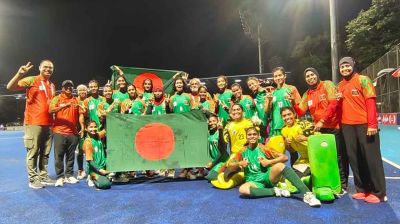 ইতিহাস গড়ে প্রথমবার এশিয়ন গেমসে বাংলাদেশ নারী হকি দল