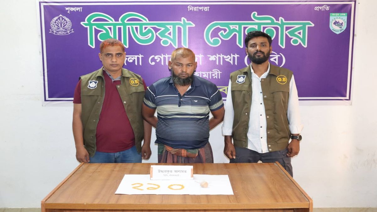 নীলফামারীর কিশোরগঞ্জে ডিবির অভিযানে ইয়াবা-হেরোইনসহ কারবারি আটক