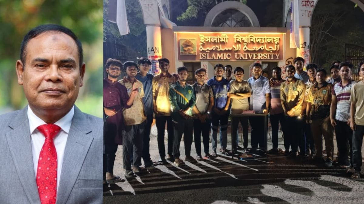 ইবির উপাচার্য পদে বগুড়ার কৃতি সন্তান, কেক কেটে উদযাপন জেলার শিক্ষার্থীদের