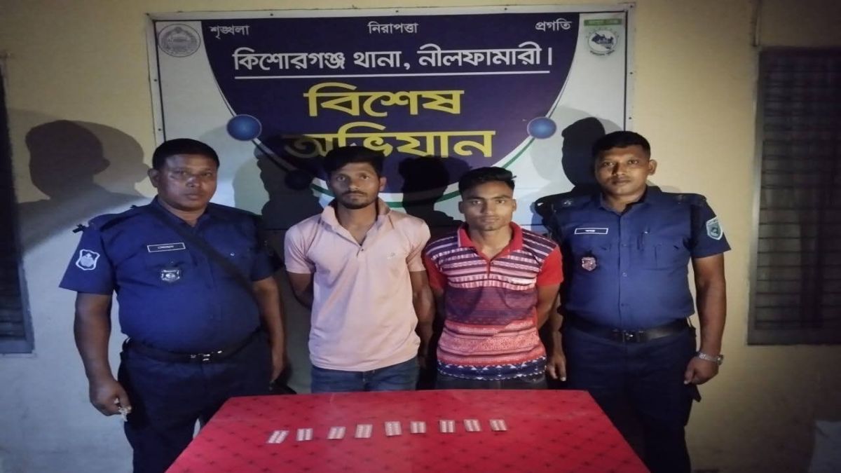 কিশোরগঞ্জে ৯০ পিস ট্যাপেন্ডাডলসহ দুই মাদক কারবারি গ্রেপ্তার