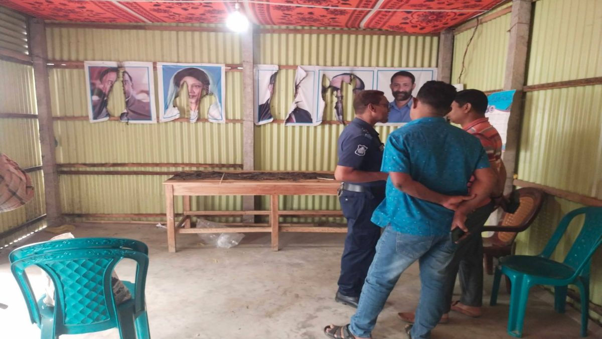 সরিষাবাড়ীর পোগলদীঘা ইউনিয়নে বিএনপি কার্যালয়ে দুর্বৃত্তের আগুন