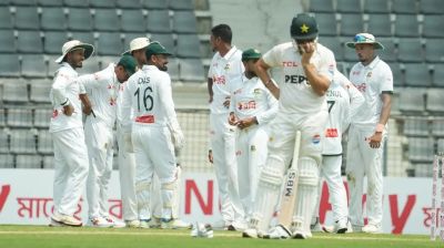 দ্বিতীয় দিন শেষে সিলেট টেস্টে চালকের আসনে বাংলাদেশ