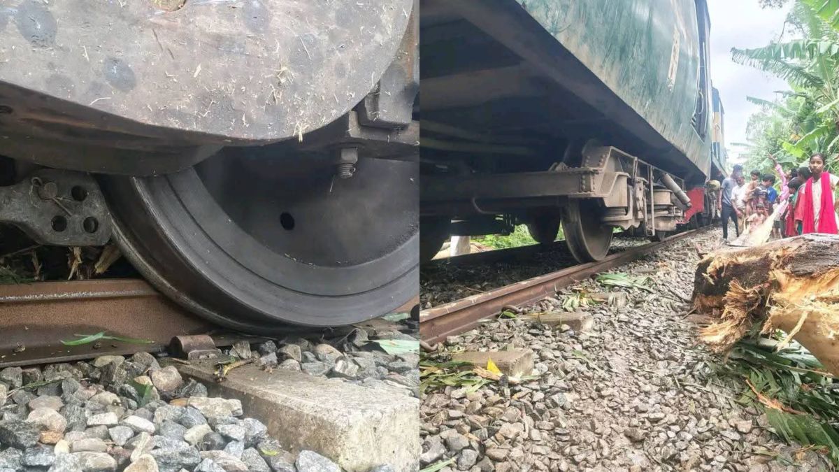 নীলফামারীতে খুলনা মেইলের ইঞ্জিন লাইনচ্যুত, সৈয়দপুর-চিলাহাটি রুটে ট্রেন চলাচল বন্ধ