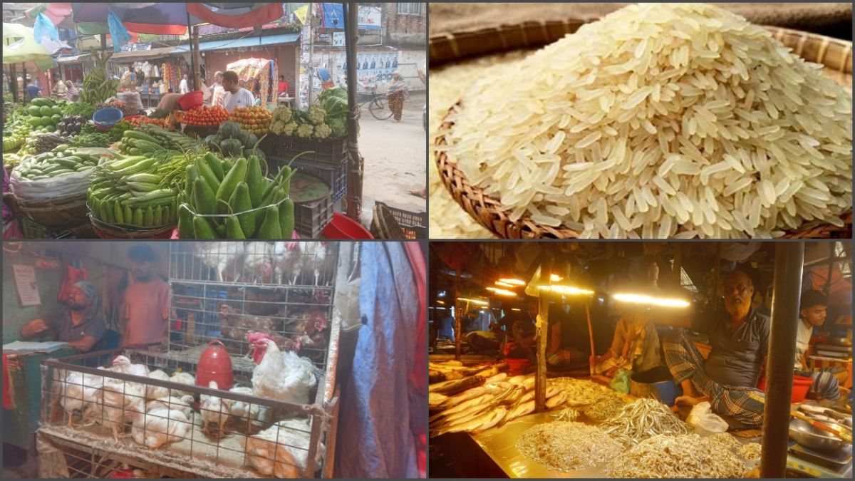 ভরা বর্ষায় সবজির বাজার চড়া, বাড়তি চালের দাম